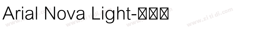 Arial Nova Light字体转换